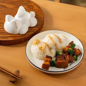 Cute Cat Sushi, Rice, Mashed Potato Mold - Food-Safe Plastic, Kitchen and Dining